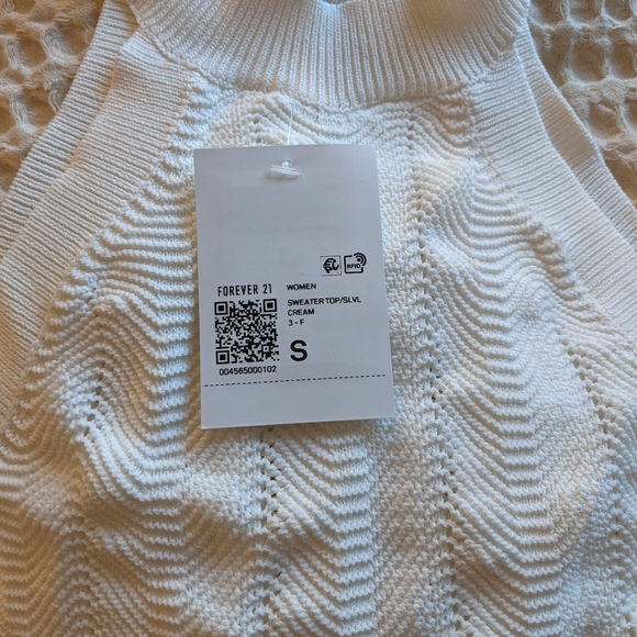 White Knit Halter Top Forever 21 - Picture 5 of 6